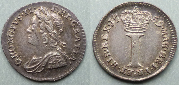 George II 1759 maundy penny